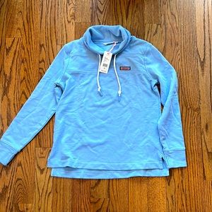 Vineyard Vines Garment-Dyed Funnel Neck Relaxed Shep Shirt NWT